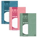 A4 Premium Spiralbound Notebook / 200 Pages / Perfect For Work / School