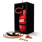 6kg Propane Gas Locker Kit (Screw-on Regulator) for Campervan Motorhome Caravan