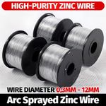 High Purity Metal Zinc Wire Pure 99.9% Wire Diameter 0.3mm 0.5mm 0.8mm - 12mm