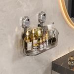 Bathroom Shampoo Storage Shelves Powerful Suction Cup Storage Rack for Bathroom
