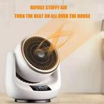 Electric Space Heater Low Energy Ceramic Fast Heating Fan Portable Remote