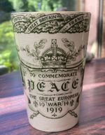 Antique T. G. Green & Co 'Peace' World War 1 Commemorative Beaker  /  Cup