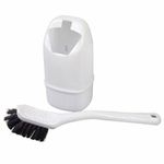 Kampa Basil Mini Toilet Brush Camping Caravan Tent Ensuite White Brush