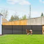 Reinforced 42" Tall 155" Wide Retractable Fence Outdoor Retractable Gate