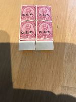 India C.E.F. George V 12 annas carmine-lake block of 4 U/M SG C33 Cat £168