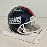 Signed New York Giants NFL Lawrence Taylor Replica Speed Mini Helmet. JSA COA