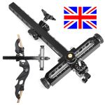 Archery 1 Pin Recurve Bow Sight 9" Bar Aluminum Adjustable Competition Hunting
