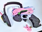 D.VA Cosplay Gun & Headset, Overwatch style Dva cosplay, Cosplay gun and headset