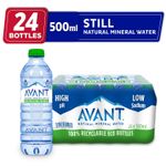 Avant Natural Mineral Still Water 500ml Screwcap x 24