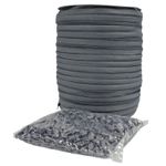 Dark Grey  Continuous Zip Chain No5 Nylon & Auto-lock Sliders Very High Quality