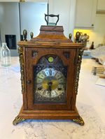 Warmink Wuba Mechanical Wind-Up Mantel Clock Moon Phase Westminster Chimes