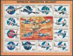 Madagascar 1993 Aircraft 1578/93 A ZD Sheet MNH (SG20406)