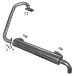 VW TRANSPORTER BUS 1.6 TD 69HP 1989-1992 Silencer Exhaust System+