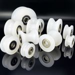 Nylon Single/Double Bearing Roller U/V/H Type Grooved Wheel Pulleys Rail Wheel