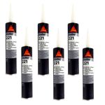 Sikaflex 221 WHITE Universal Adhesive Sealant Motorhome Bath 6 ITEMS
