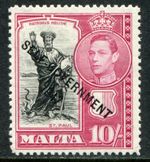 Malta 1948-53 10s SG 248 hinged mint (cat. £35 as u/m)