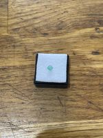 Brazilian Square Cut Emerald 0.195 Carats Loose Gemstone