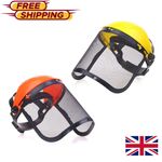 Face Mask Shield & Mesh Safety Visor Use With Chainsaws, Brushcutters, Strimmers