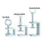 20-130mm Clamps Galvanized Steel for Mounting Metal U Clamps Working Small Desk