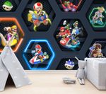 Gaming Room Game Playing Kids Wallpaper Mural Removeable Washable Peel & Stick
