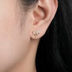 18 KARAT DIAMOND STUD| NATURAL DIAMOND| STUD | YELLOW GOLD | IGI CERTIFIED