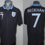 England Beckham Jersey Euro 2012 Away Football Soccer Mens Shirt Size Adult M