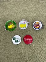 New Magnetic Golf ball marker bundle with hat clips - Augusta Masters and more