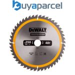 DeWALT DT1957 Construction Circular Saw Blade 250 x 30mm x 48T DW935 DW936