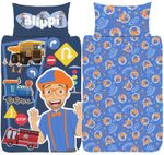 Official Blippi Single Duvet Cover Reversible Bedding Set