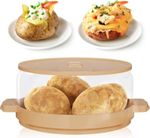 Microwave Potato Cooker BPA-Free Dishwasher-Safe Tender Spuds in Mins Clear