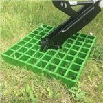 PAIR of High Level Vehicle Jack Pads Grit Top GRP 310 x 310 x 38mm, colours vary