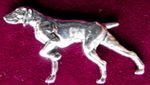 Pewter Gundog German Shorthaired Pointer  Brooch Pin