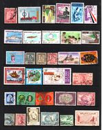 USED COLLECTION OF IRAQ STAMPS (328)