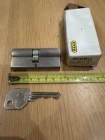 EVVA EURO DOUBLE CYLINDER DZ41/41 LOCK WITH ONE KEY NEW OLD STOCK