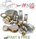 Single / Double / Revolving Pulley Rope Size 4mm - 16mm Zinc / Nickel Plated