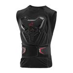 EVS Adult MX/MTB Body Armour - G7 Lite Ballistic Vest w/Kidney Belt (Black/Red)