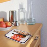 Enamel Dishes Baking Sheet Pan Carbon Steel Cookware Serving Tray
