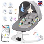 Bluetooth Electric Baby Swing Infant Music Cradle Bouncer Rocker Chair+Remote UK