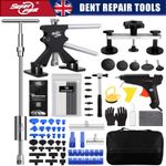72Pcs Car Paintless Dent Removal Kit with Glue Gun & Pullers for Auto Repair New