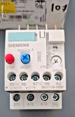 SIEMENS 3RU1116-1KB0 - THERMAL OVERLOAD RELAY REF 107