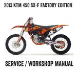 2013 KTM 450 SXF SX-F Factory Motocross Repair Workshop Service Manual PDF File