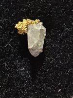 .135g Belshazzar Mine Gold Specimen In Crystal Quartz - “TORCH OF GOLD”