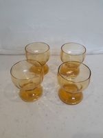 Vintage 1960/70's Amber Glasses Octagonal Rims, 1 Small Chip