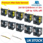 Heat Shrink Tube Wire Cable Label Tape Vinyl 12mm 9mm for Dymo Rhino 3000 4200