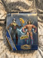 RARE WWE ELITE HALL OF FAME PAPA SHANGO & ULTIMATE WARRIOR FIGURES COLLECTIBLE 