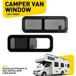Fit Crafter 07-18 /Mercedes Sprinter (06-20) LH & RH Side Sliding Privacy Window