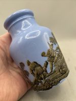 NICE GENUINE VICTORIAN PRATT PRATTWARE COLORED ANCHOVY PASTE JAR NOT POT LID