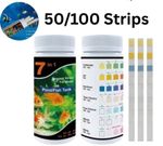 7 in 1 PH Test Fish Tank Water Tropical Aquarium Pond Water Test Strips Kit 2025