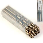 HSS Gold Cobalt Jobber Drill Bit For Stainless & Hard Steel Drills