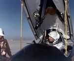 Neil Armstrong Unsigned 10" x 8" Photo - In the X-15 Ship #1 cockpit *3344